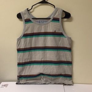 Mens Volcom stripes tank top XS